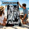 Custom Name Personalized American singer Print Beach Towel, for Trip Camping Beach Party Home Decor, Birthday Gift for Family & Friends