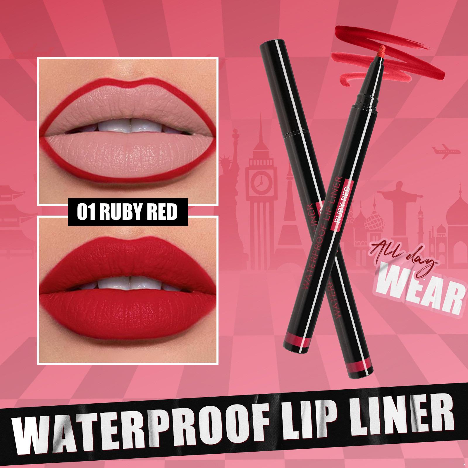 

Smudge-proof Matte Lip Pencil, Water-resistant Formula, Highly Pigmented for Work, Evening, or Social Events One Size