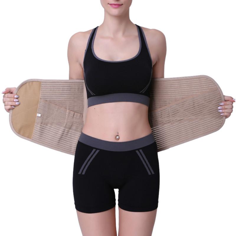 Adjustable Xxxl Xxl Waist Trainer Posture Corrector Widened Back Belt Lumbar Support With Warm Patches