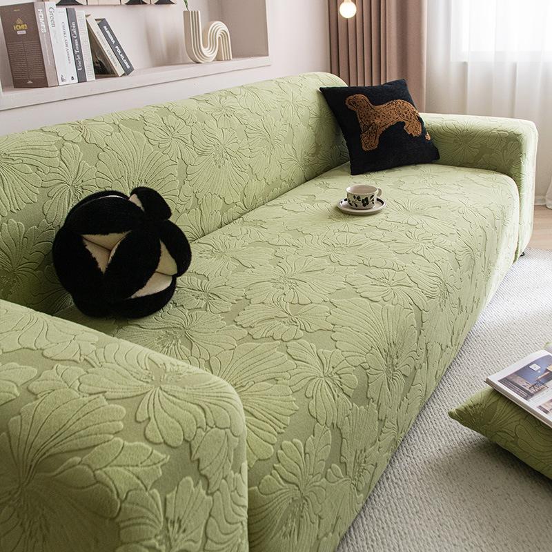 Elastic 1pc Striped Sofa Cover | Anti-Scratch & Non-Slip Couch Protector for All Seasons, Fits Single to Four-Seater Sofas