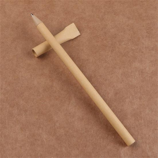 10 ks 0,7mm kuličkové pero Přírodní sulfátový papír Hladký obal na vytahování na psaní Různé barvy Ekologické školní potřeby pro reklamní pera