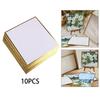 10 Pieces Shikishi Boards Artist Cardboard Washi Paper Gold Edge Suitable for Meetings Cosplay