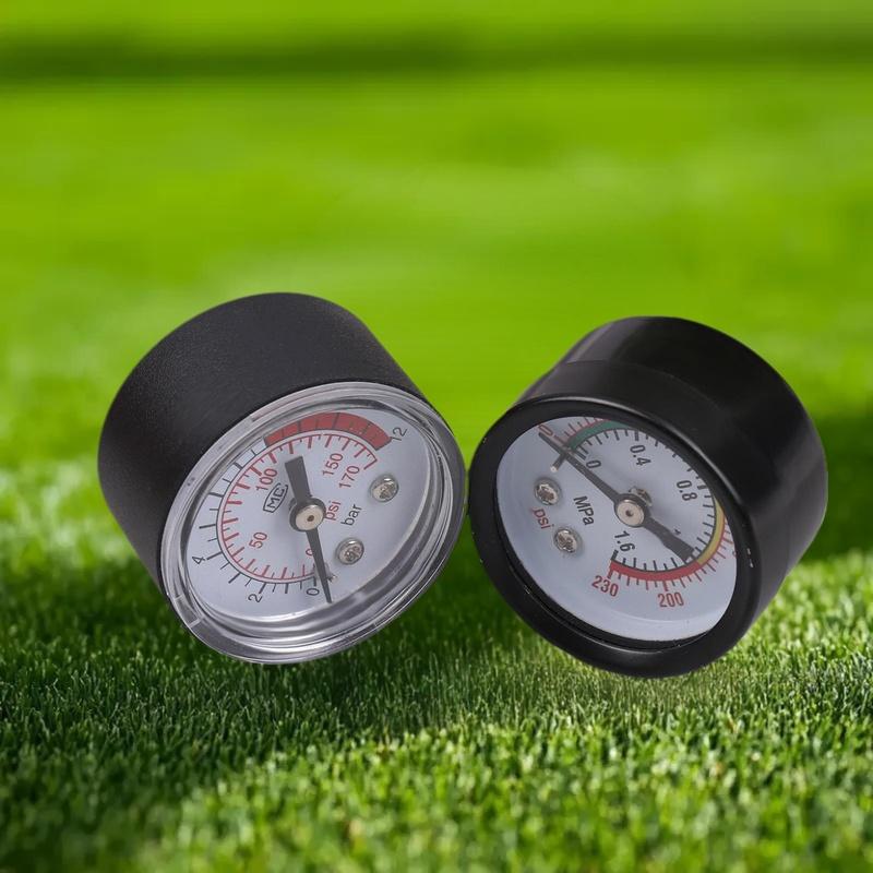 Black White Compressor Gauge Pressure Gauge Air Compressor Pneumatic Hydraulic Fluid 0-12Bar/0-170PSI Dial Measuring Instrument