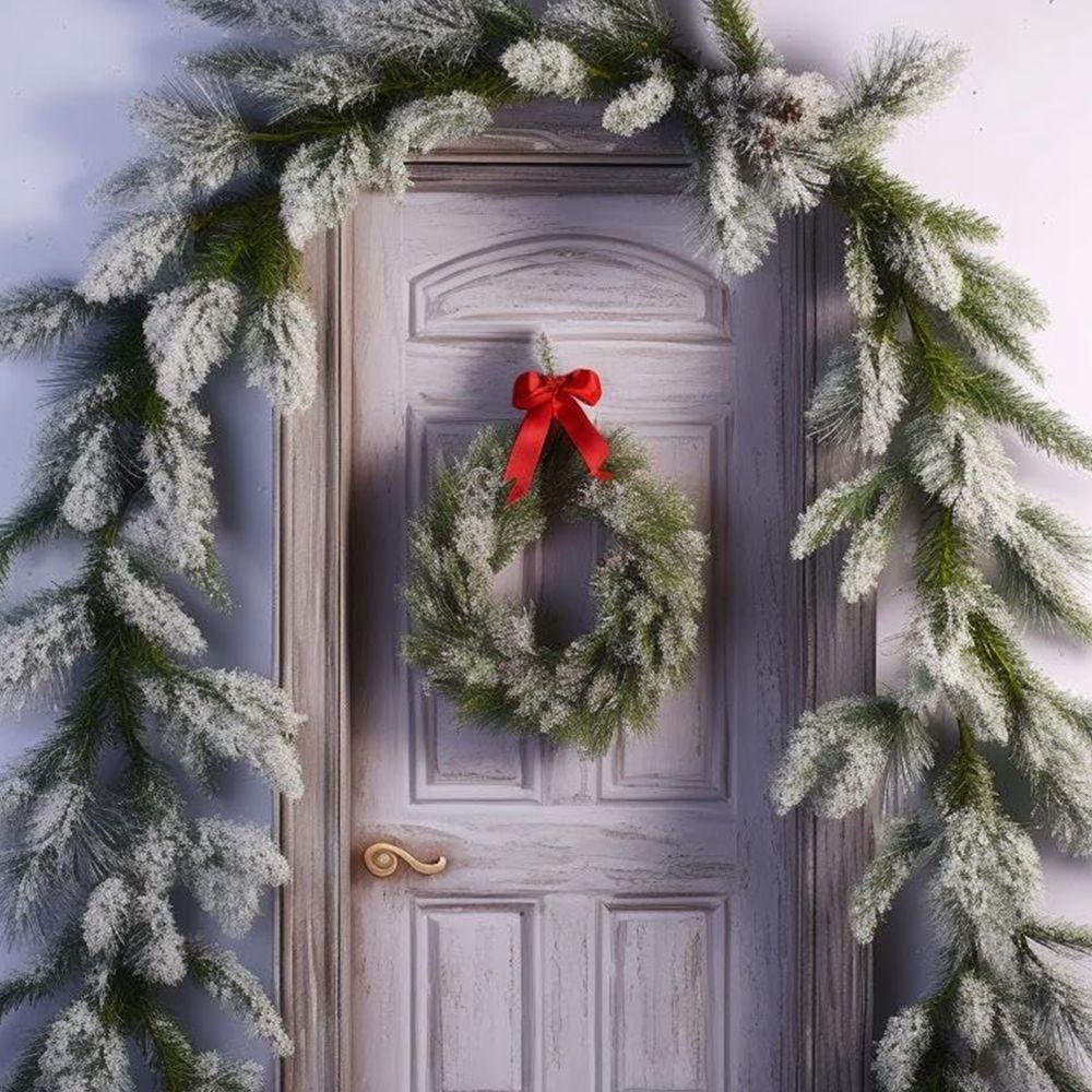 1pc Artificialplant rattan New Year Christmas tree Garland Wreath Home Outdoor Garden Party diy gift Decor Pine Tree Rattan wall