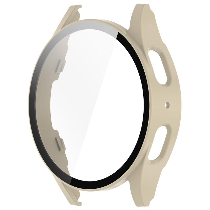 Smartwatch Protective Cover Watch Bumper Case Tempered Glass Screen Cover for Watch 7 40mm/44mm Assorted Color