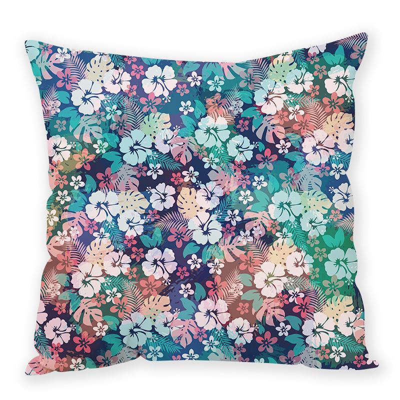 

Зеленые растения и цветы Инс Плюшевая наволочка с цифровой печатью Цветочная серия Середина лета Диван Автомобиль Покрывало 45Cm