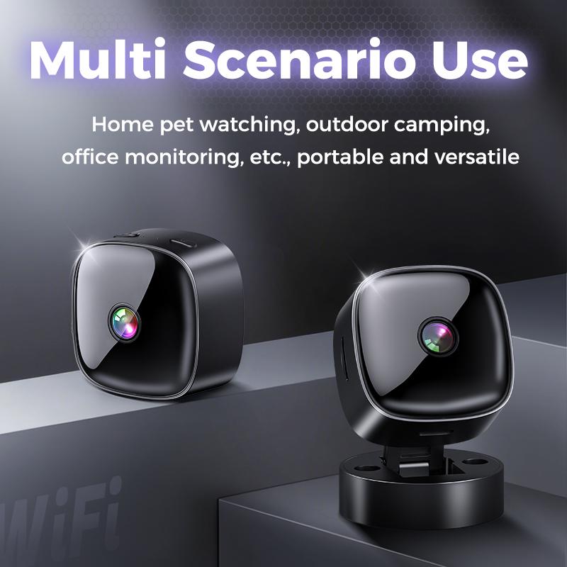 HD 1080P Mini WiFi Camera Wifi Smart Monitor Surveillance Cameras Remote Monitor Camcorders 360° Rotatable Video Security Surveillance Cameras