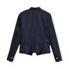 New stand-up collar gold buckle waist thin commuter suit jacket 2730564