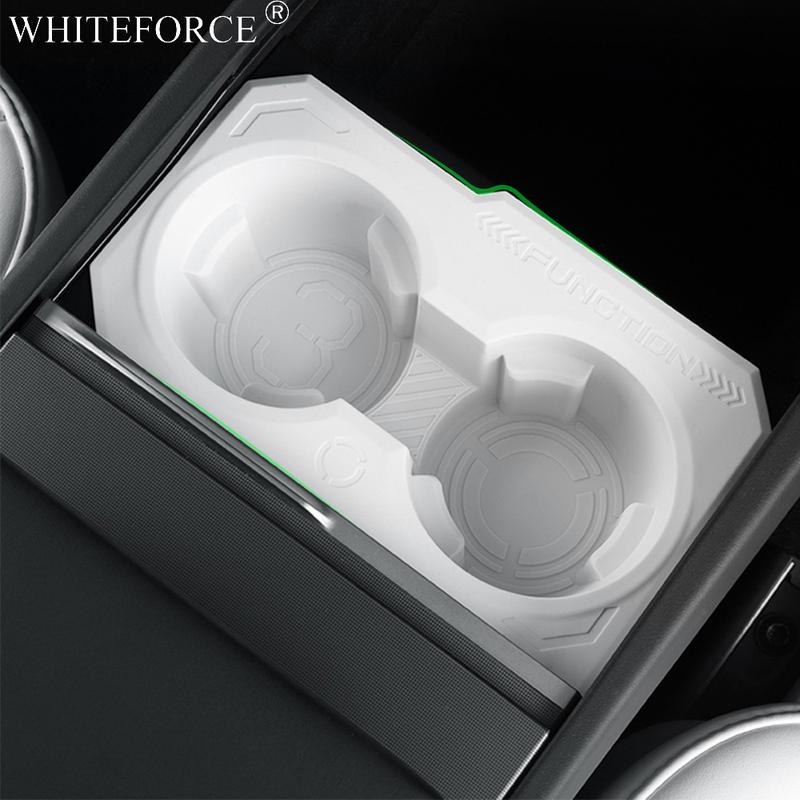 For Tesla Model Y Juniper Center Console Storage Box Cup Holder Limiter Model 3 Highland Central Armrest Storage Case Waterproof