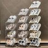 Multi-Layer Household Shoe Storage Rack Transparent Stackable Shoe Rack Easy To Install Space-Saving Shoe Cabinet for Apartment