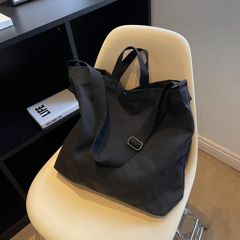 New Canvas Women's Bag 2025 Fashion Large Capacity Crossbody Bag Vintage Casual Handbag Shoulder Tote Bag