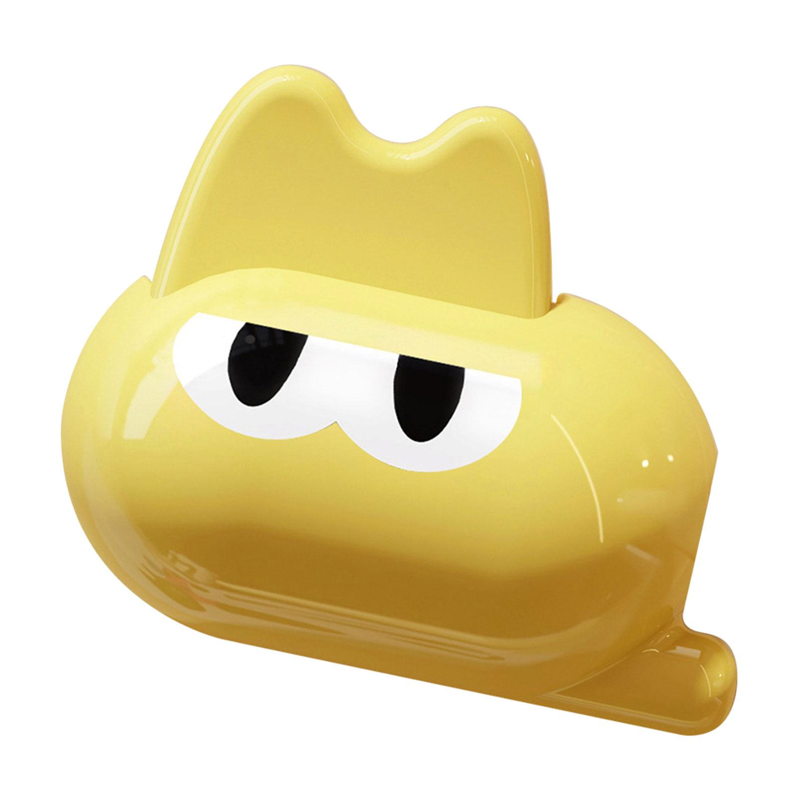 

Дорожный держатель для зубной щетки, милый в форме животного, антибактериальный корпус с клипсой для ванных принадлежностей жёлтый