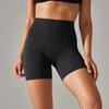 Womens Double Brushed Yoga Shorts 3 Inch Inseam High Waisted Tummy Control Solid Color Workout Gym Spring Summer