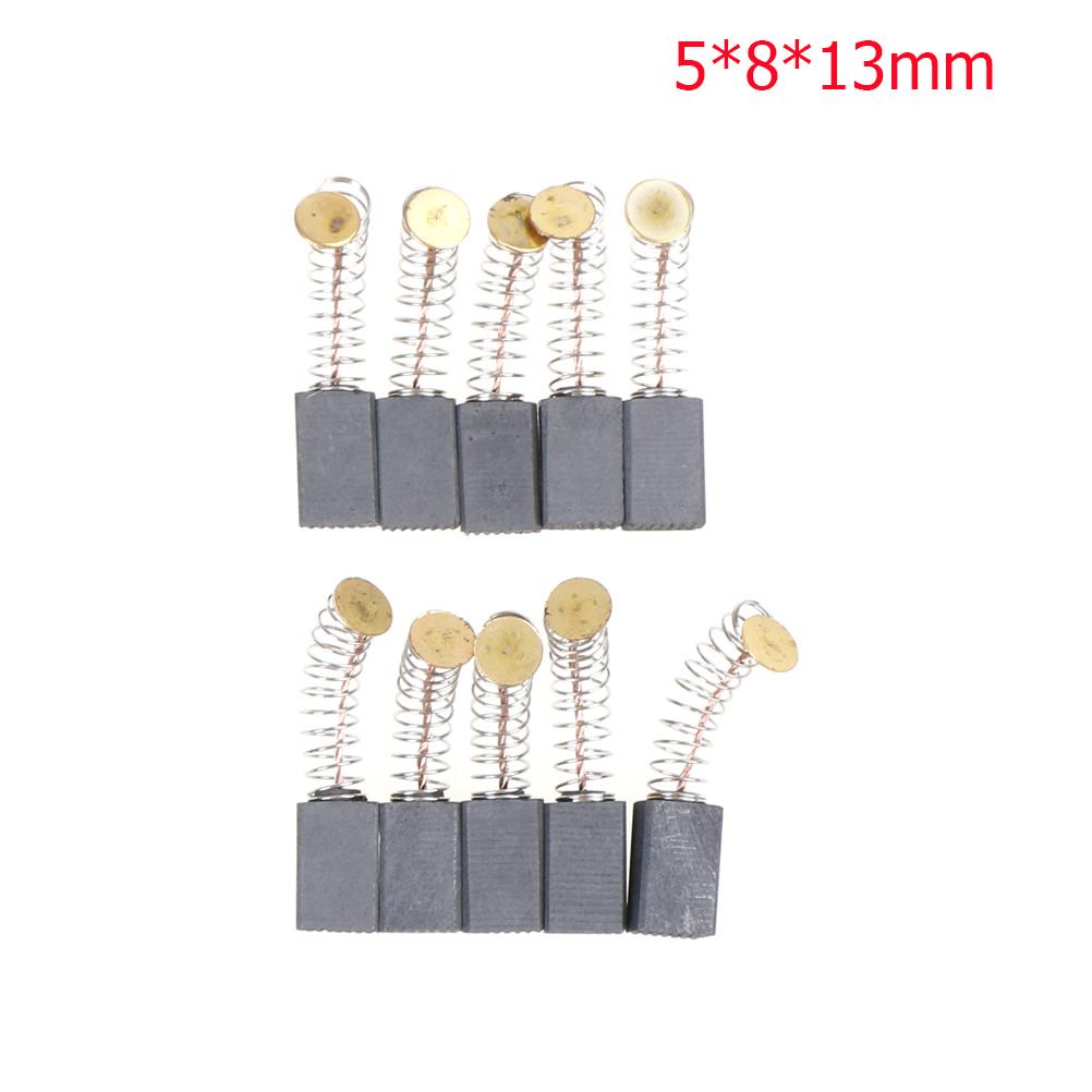10 Pcs Brass Carbon Brushes Motor Replacements For Electric Grinding Heads 5*5*8cm /5*8*13mm