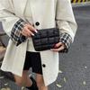 Fashi Korean Wrinkled Clutch Bag Women Comfortable and Versatile Texture Mini Straw Bag Ins Trendy Simple Leisure Handle Bag