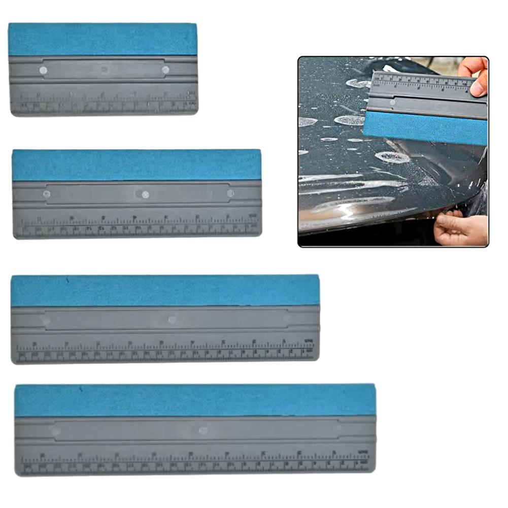 3Pcs Car Window Decal Film DIY Squeegee Window Tinting Tool 14cm 19cm 24cm 29cm Suede Glass Water Wiper Car Accessories