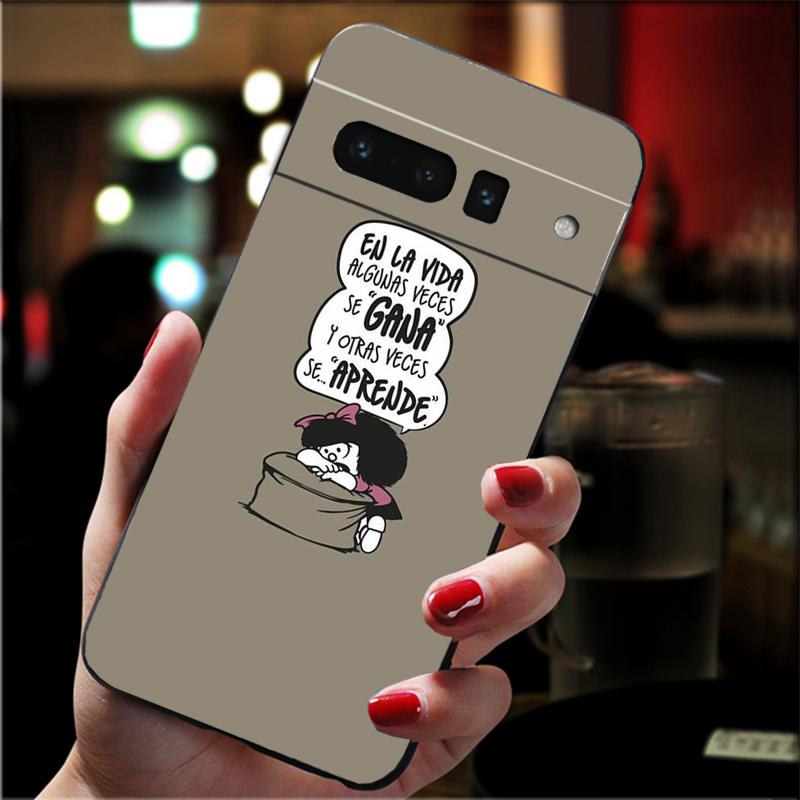 

Mafalda Phone Case For Google Pixel 10 9 Pro XL 9A 8 7 6 Pro Pixel 8A 7A 6A Pixel 8 7 6 5 Google Pixel 6