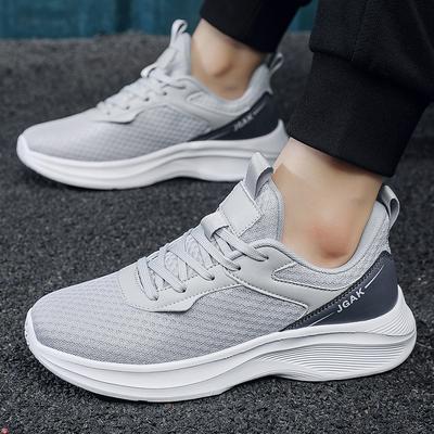 Popular tamanho grande 50 tênis esportivos tênis de corrida masculinos leves casuais versáteis moda fitness viagem sapatos brancos