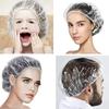 Disposable Plastic 100pcs Of Shower Caps Perfect For Hair Dyeing Beauty Salons