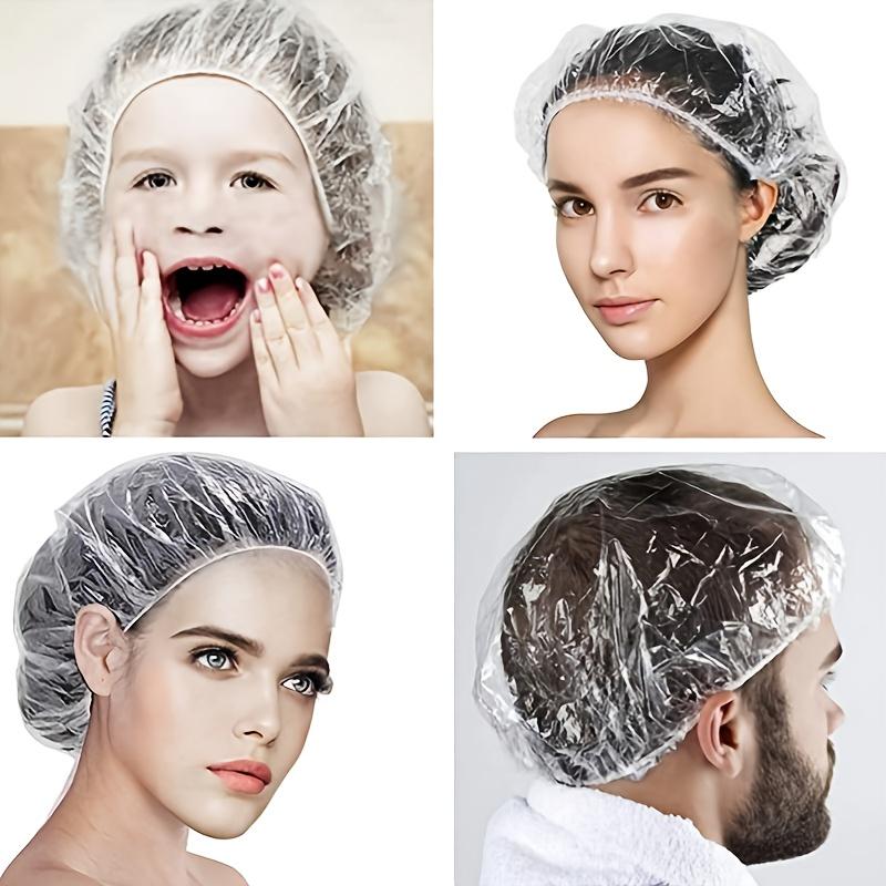Disposable Plastic 100pcs Of Shower Caps Perfect For Hair Dyeing Beauty Salons
