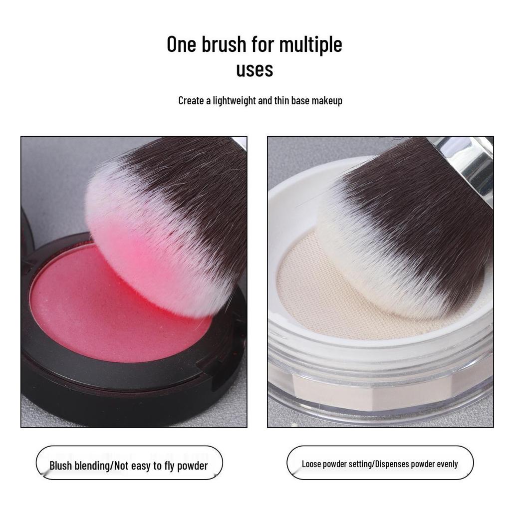 Teleskopischer Multifunktions-Make-up-Pinsel - Weicher Haar-Reisepinsel für Puder, Rouge und Foundation