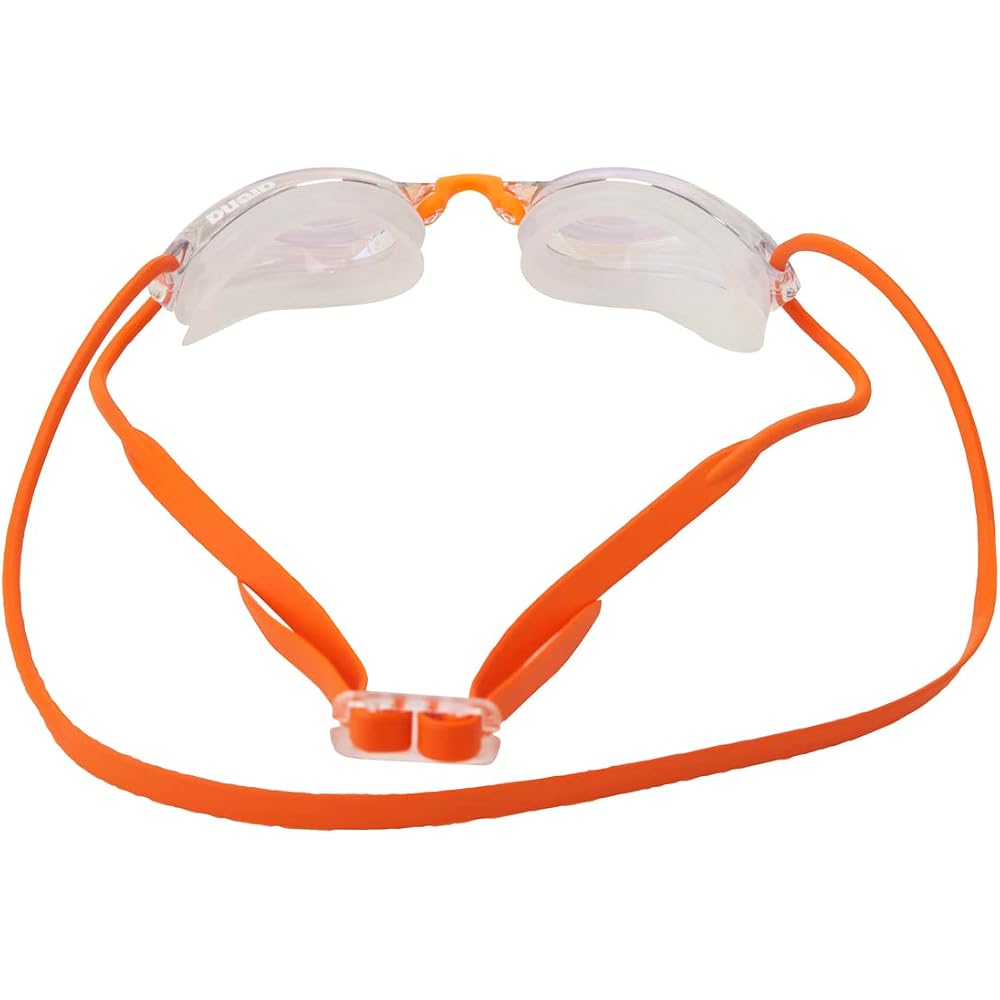 Arena Splash Racing Swim Goggles Yellow Clear Anti-Fog Mirrored Lenses Unisex Free Size
