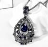Korean Style Luxury Water Drop Pendant Women's Sweater Chain Necklace - Elegant & Versatile for Autumn/Winter Fashion