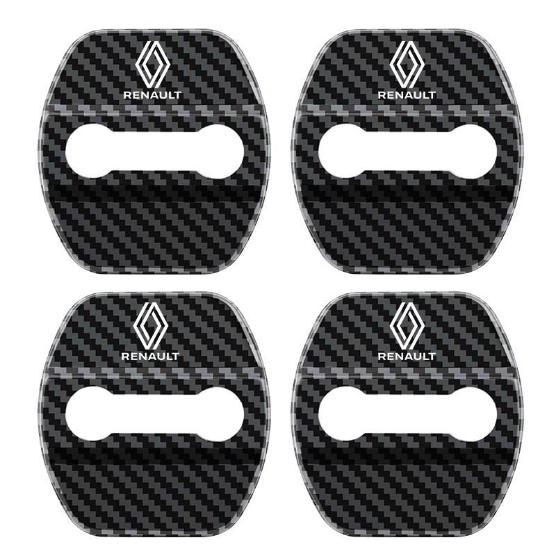 For Renault 2026 New Hub Caps Car Styling Door Lock Cover Emblems Case For Renault koleos duster megane 2 logan clio Kadjar Car