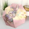 1pc StellaLou's Whimsical Garden Cartoon Umbrella, Portable 3-Fold Compact Umbrella, Suitable for Camping, Hiking and Travel, Ideal Easter B