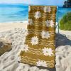 Floral Wave Pattern Fresh Design Polyester Microfiber Beach Towel Is Highly Absorbent, Suitable for Swimming and Beach Outings