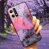 For Oppo Reno7 4G Case Fashion Tempered Glass Moon Star Bumper Cases for Oppo Reno 7 4G Phone Cases CPH2363 Luxury Funda Capa