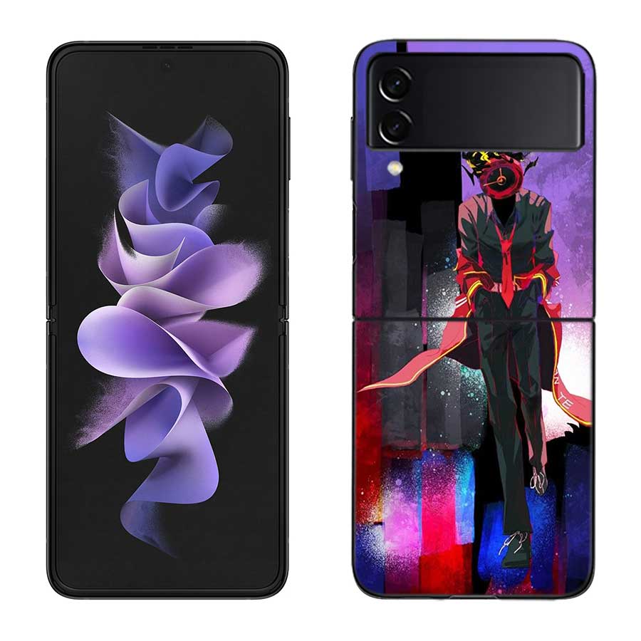 Game L-Limbus Company Phone Case For Samsung Z Flip 7 6 5G Galaxy Z Flip 5 4 3 Black Hard Cell Cover Luxury PC Shell Coque