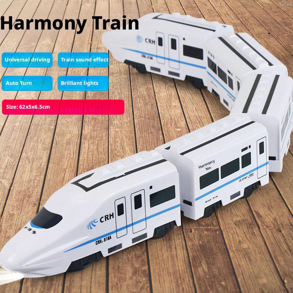 High Speed Railway Train Toy for Kids, Electric Car, Sound and Light, Model Train, Educational Toys for Boys and Girls, Gif L7T1