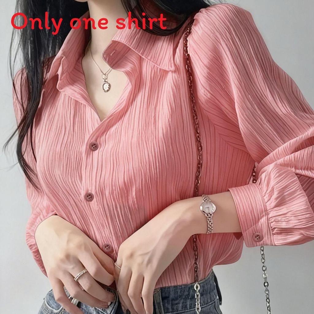 French Long Sleeve Shirt With Sun Protection Lightweight Feminine Design For Spring Summer Wear