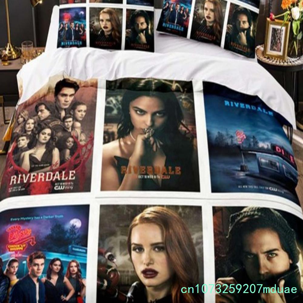 Movie Riverdale Bedding Set Teens Boys Duvet Cover Set With Pillow Cover Comforter Set Single Queen King Full Size New