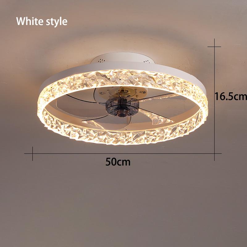 

Потолочные вентиляторы Светильник для спальни 50 см Невидимый потолочный вентилятор Светильник для столовой Гостиной Переменная частота Бесшумные лампы 110 В 220 В 110V