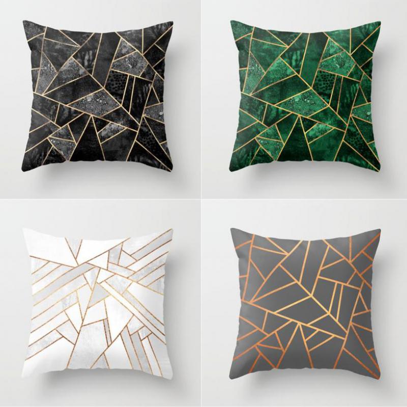 Buy Irregular Geometry Soft Plush Pillow Creative Geometric Fabric ...