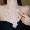Alloy Versatile Chest Chain Handmade Women‘s Body Chain Gold Silver
