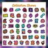 50 Pieces / 2 Designs of Neon Positive and Optimistic Quotes Sticker Handbooks for Luggage Box Decoration Stickers