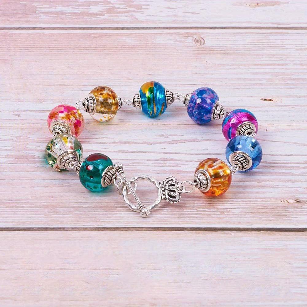 5/10/20 Stück Harzmaterial Perlen mit großem Loch, kreative Bastelperlen, dekorative Perlen, DIY-Armband, Halskette, Ohrringe, Schlüsselanhänger, Fußkette, Schmuckherstellung