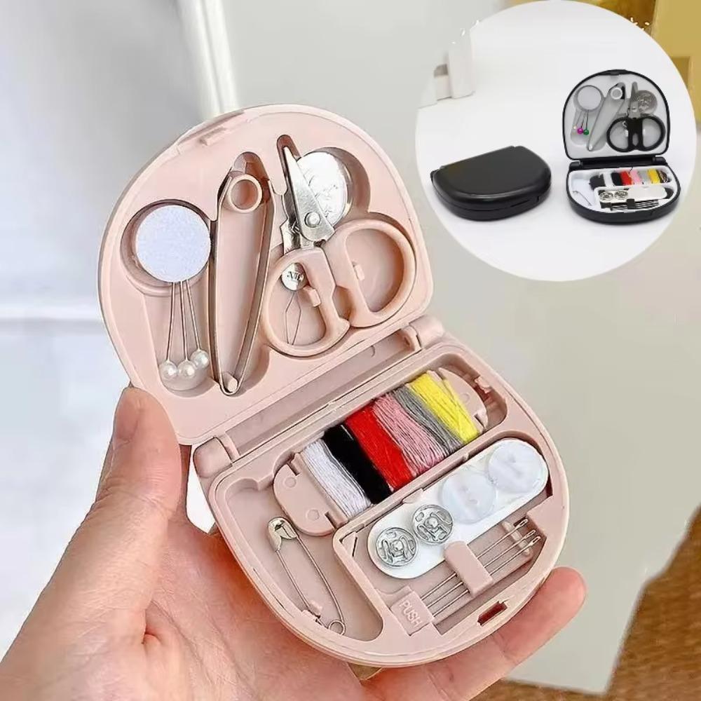 Mini Travel Sewing Kits Portable Multi-function Needle Sewing Box Sewing Tools Storage Case Handwork Sewing Accessories