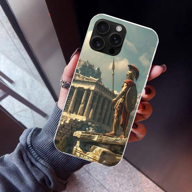 Roman Colosseum Phone Case For iPhone 17 Air 11 13 Mini 14 15 Plus 16 12 Pro Max 16E SE 7 8 Pattern Soft TPU Back Cover 17 Air