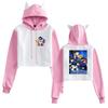 Nuova Felpa con Cappuccio Blu Prison Blue Lock Anime con Orecchie da Gatto - Collezione Autunno/Inverno Donna