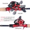 Kombinace rybářského prutu a navijáku 1,8 m/2,1 n Baitcasting Rybářský prut s 17+1 BB baitcasting navijákem pro cestovní rybaření