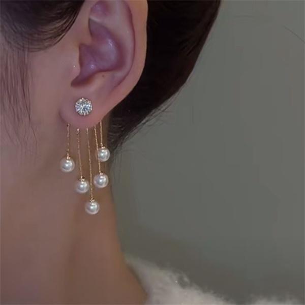 1 Pair Fashion Charm Elegant Pearl Earring Tassel Earrings for Women Girls Jewelry Gifts
