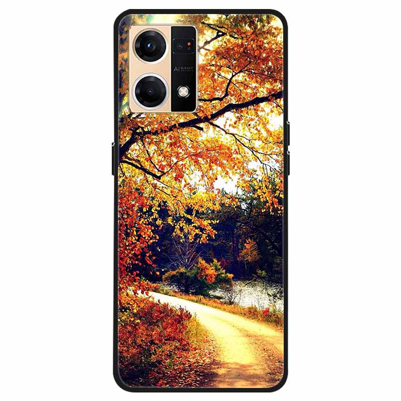 

For Oppo Reno 7 4G Case Marble Soft Silicone Back Case for Oppo F21 Pro 4G Fundas Case Reno7 CPH2363 2022 Phone Cover Cute Coque Oppo Reno 7 4G