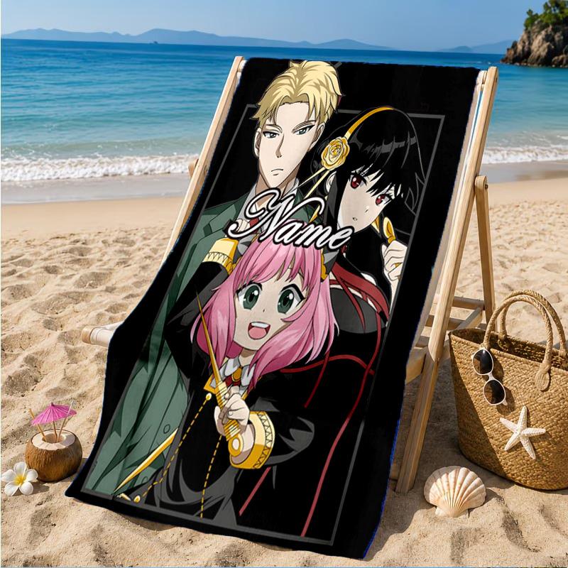 Custom Name SPY Adventure Beach Towel Microfiber Beach Towel, Lightweight and Quick-Dry, for Summer Travel, Swimming Pool Gift