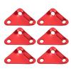 10pcs Triangle Tent Rope Fastener Aluminium Alloy Ultralight Strong Paracord Tensioners Rope Adjuster for Camping Red