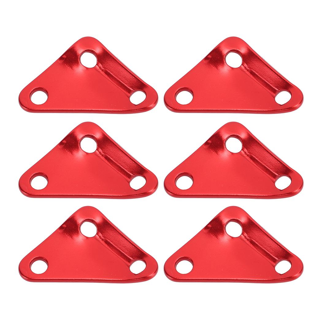 10pcs Triangle Tent Rope Fastener Aluminium Alloy Ultralight Strong Paracord Tensioners Rope Adjuster for Camping Red