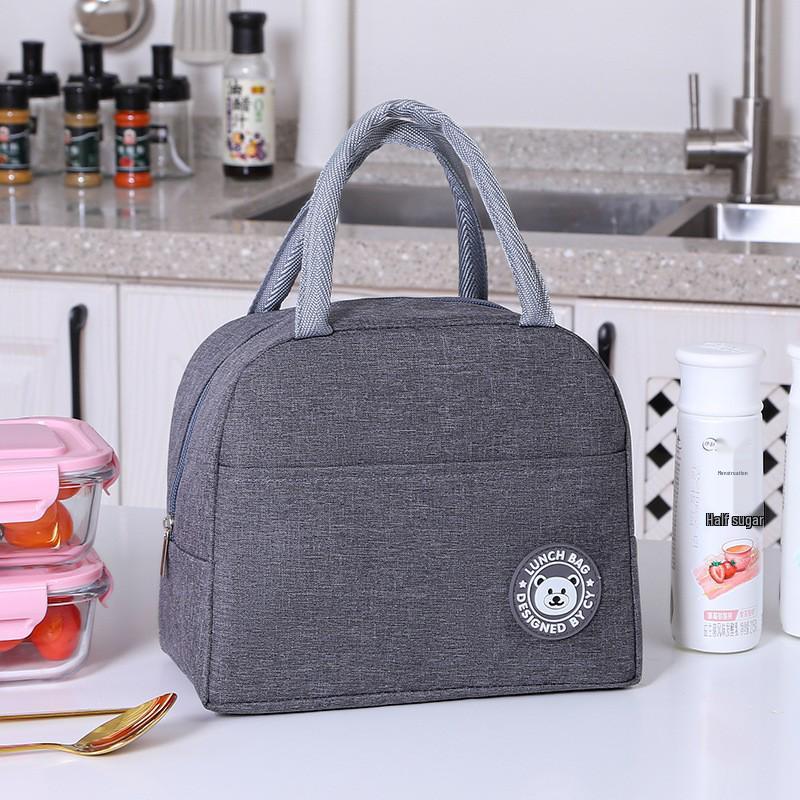 Large Capacity Insulated Lunch Tote - Durable Aluminum Foil Bento Bag for Office Workers